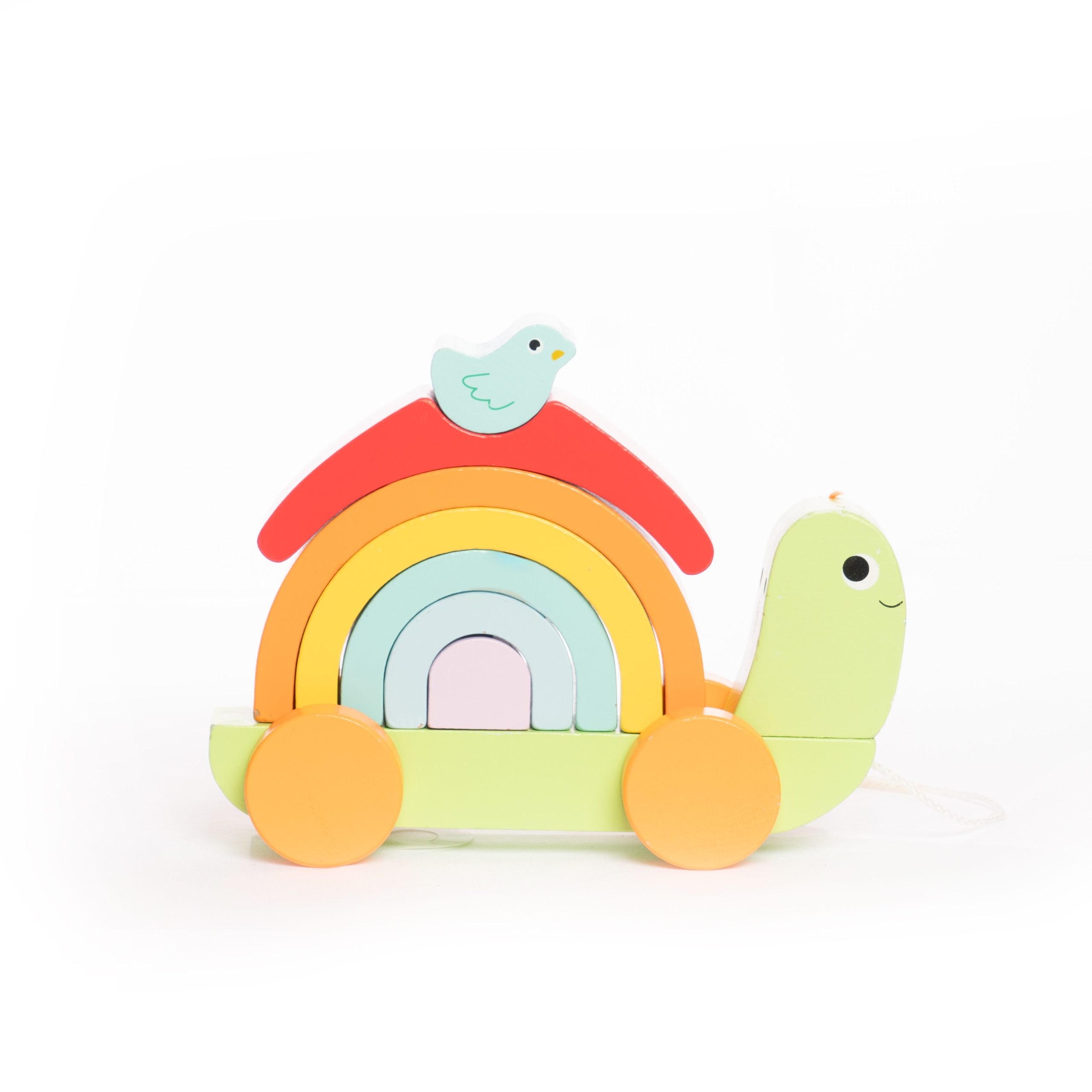 Pull Along Rainbow Snail