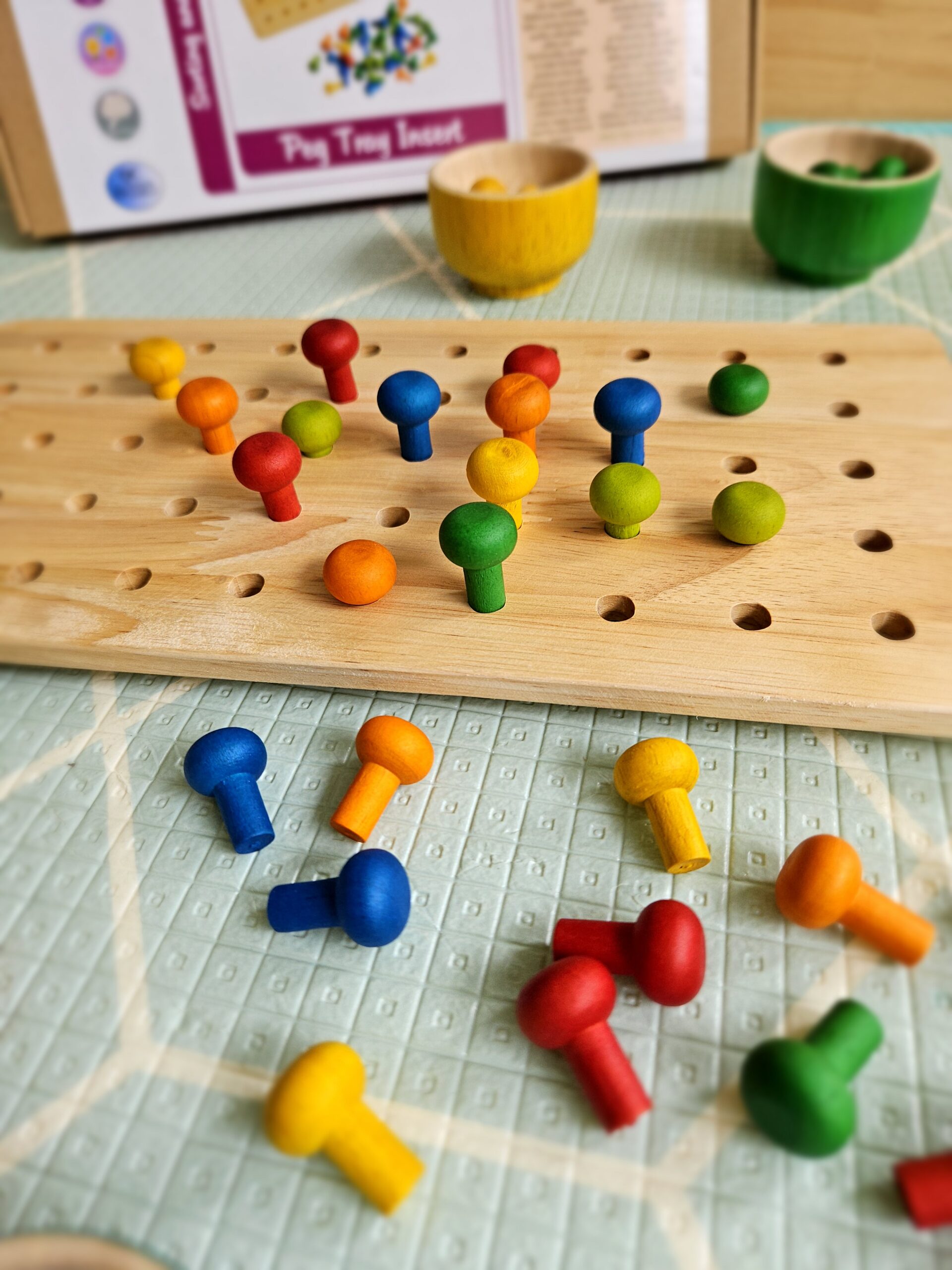 Montessori Sand and Peg Tray - Image 5