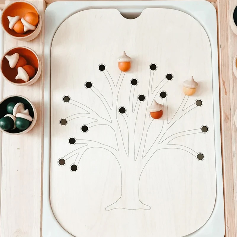 Montessori Sensory Tray Board Insert