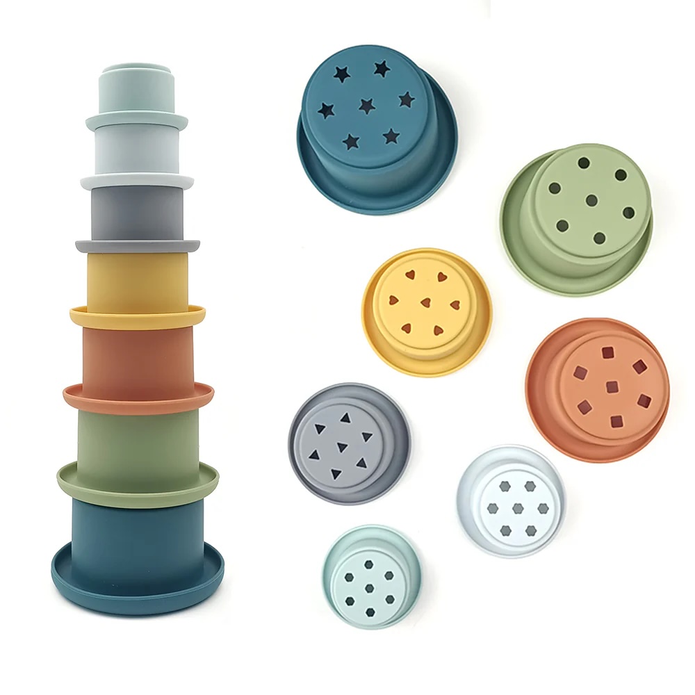 Teeny Cherubs Montessori Silicone Stacking Cups